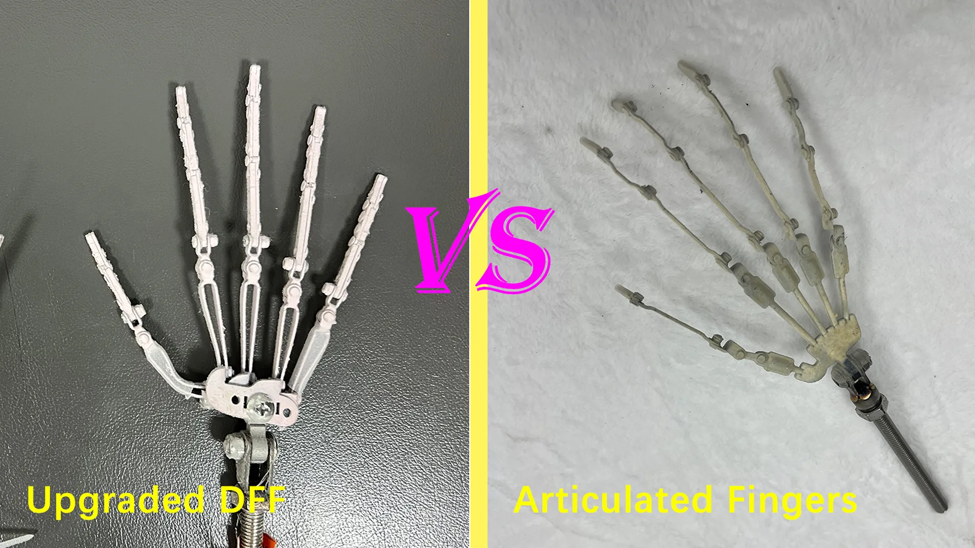 Jiusheng Doll Upgraded DFF articulated fingers vs other  articulated fingers